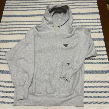 챔피언 리버스 위브 그레이 후드티