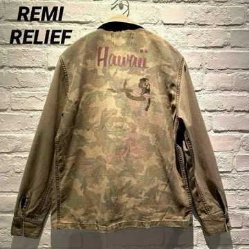 REMI RELIEF 레미 레리프 하와이 플라걸 프린트 셔츠