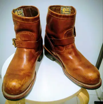 [ US8 26cm ] CHIPPEWA 숏 엔지니어 부츠 브라운