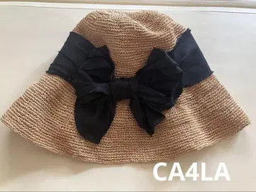 CA4LA 밀짚모자 큰 리본 포함