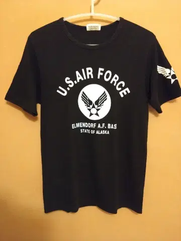 U.S. AIR FORCE 티셔츠 L 사이즈 블랙