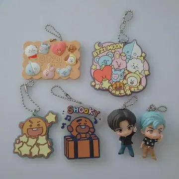 BT21 키링 6개 세트 bts TinyTAN 마스코트