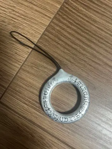 실버 키링 문자 디자인