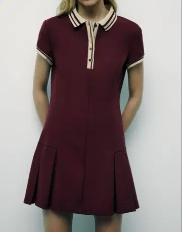 ZARA 대비 리브 편직 플리츠 원피스 공식 사이트 완판템