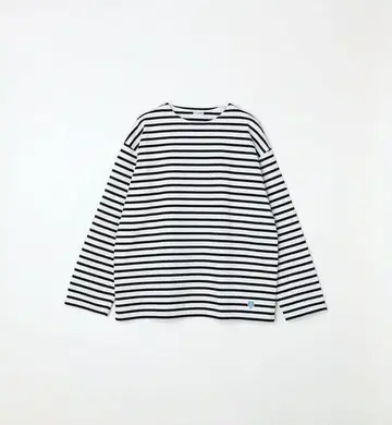 ORCIVAL B243 오버 사이즈 보더 크루넥 롱 슬리브