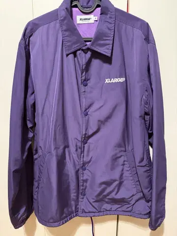XLARGE 퍼플 자켓 로고 자수