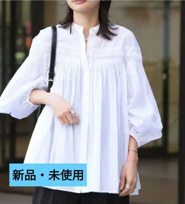 보일 핀턱 블라우스 저널 스탠다드
