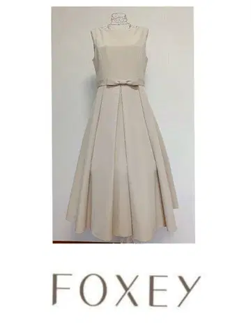 폭시 NY43885 Dress Carmel 리본 벨트 원피스 레어 42