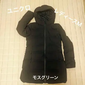 UNIQLO 심리스 다운 자켓 M 사이즈 여성용 모스그린