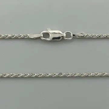 ITALY 실버 925 로프 체인 40cm