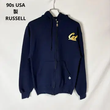 90s USA제 RUSSELL 러셀 애슬레틱 지퍼 후드티 S