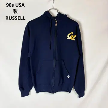 90s USA제 RUSSELL 러셀 애슬레틱 지퍼 후드티 S