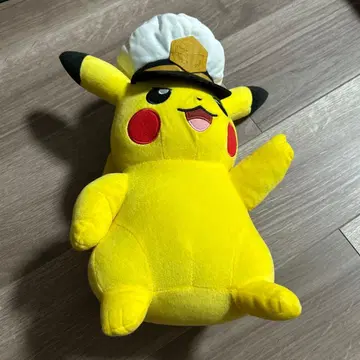피카츄 봉제 인형 화이트 모자