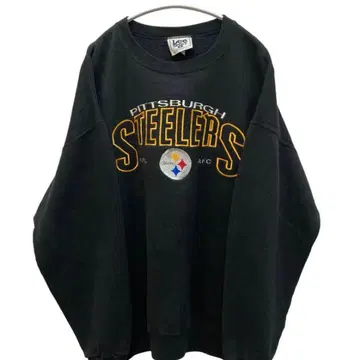 리 스포츠 자수 맨투맨 NFL 스틸러스 빅 사이즈 구제 의류
