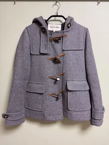 Ray BEAMS 레이빔즈 멜톤 더플 숏 코트 1 그레이