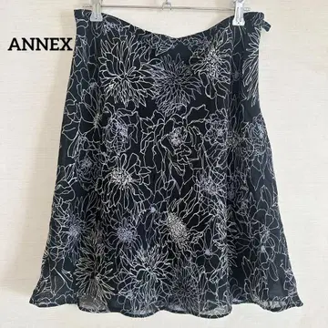 ANNEX 플라워 프린트 플레어 스커트 Petite 사이즈 8