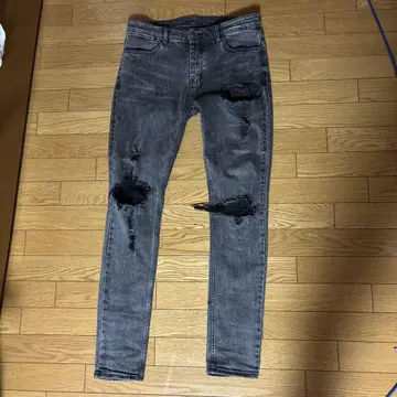 ksubi 데미지 가공 슬림핏 데님