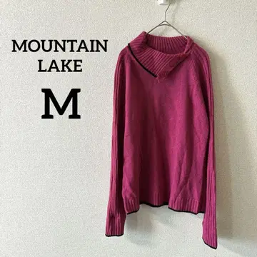 MOUNTAIN LAKE 핑크 긴팔 터틀넥 스웨터 [ M ]