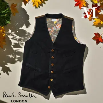 꽃무늬 안감이 멋진! Paul Smith 베스트 M 사이즈