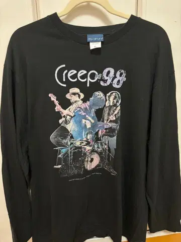 크리프하이프 98 긴팔 T셔츠 블랙