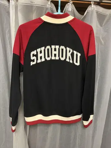 SHOHOKU 바시티 자켓 S 사이즈 블랙/빨간색