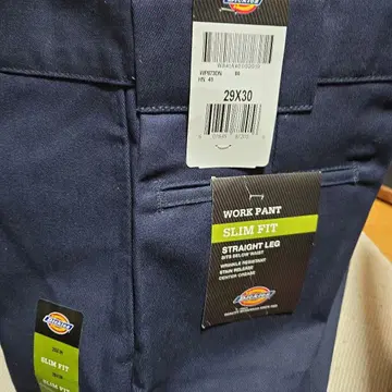 Dickies 슬림핏 워크 팬츠 29x30