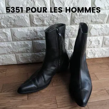새상품급 5351 POUR LES HOMMES 풀옴므 사이드 지퍼 부츠