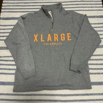 XLARGE 그레이 하프 지퍼 맨투맨 M