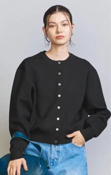 미사용 택 포함 뷰티앤유스 밀라노리브 니트 가디건