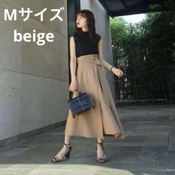 L'Or(롤) Irregular hem Wrap Skirt