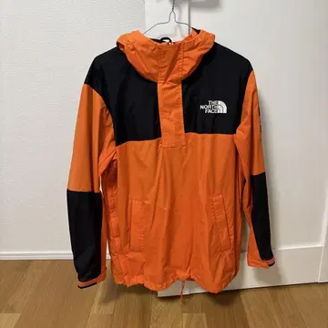 THE NORTH FACE 마운틴 후드티 오렌지/블랙