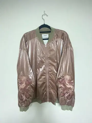 doublet 카오스 자수 스카잔 핑크