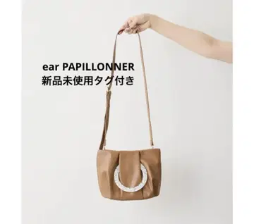 [ ear PAPILLONNER ] 서클 수지 숄더 (카멜)