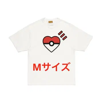 POKEMON MADE GRAPHIC T-SHIRT WHITE M 사이즈