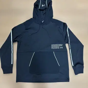 Under Armour 블랙 얇은 소재 후드티 XL