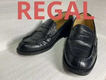 새상품급 REGAL 블랙 가죽 로퍼 25 25.5cm