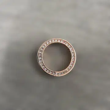로즈 골드 다이아몬드풍 반지