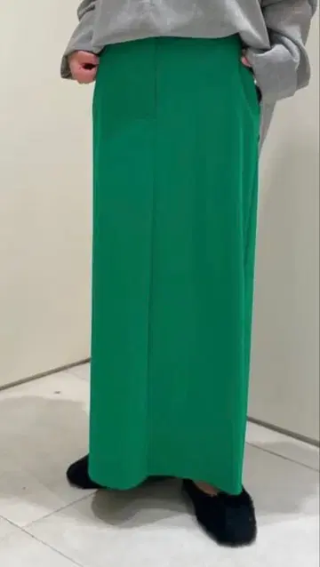 그린 타이트 스커트 허리 67cm