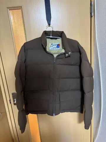 Schott NYC 다운 자켓 L 브라운 80s