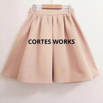 CORTES WORKS 코르테스웍스 플레어 스커트 M 베이지