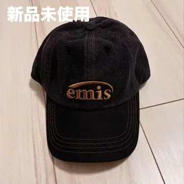 EMIS 워시드 데님 볼캡 블랙
