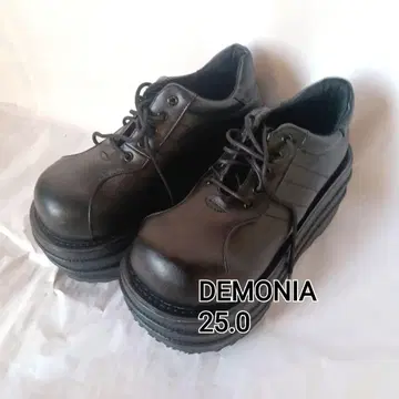 정품 DEMONIA TEM08/BVL 데모니아 통굽 부츠 빅 25