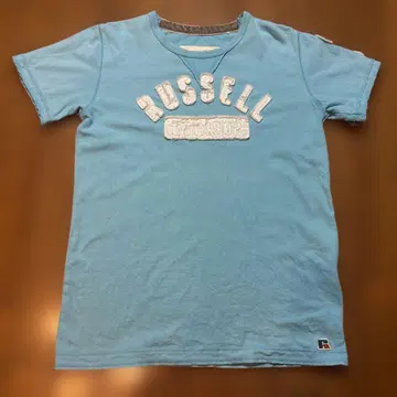 90s RUSSELL 스카이블루 크루넥 티셔츠 USA제