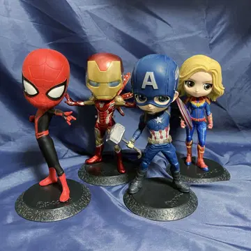 Qposket MARVEL 어벤져스 피규어 4종 세트 묶음 판매