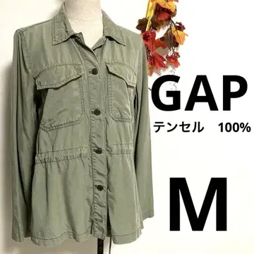 GAP 밀리터리 텐셀 셔츠 자켓 여성용 M