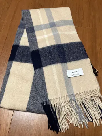 UNITED ARROWS 캐시미어 체크 스톨