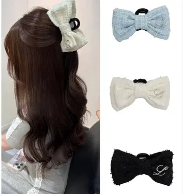 Lumignon 루미뇽 ribbon hairclip Rosemuse
