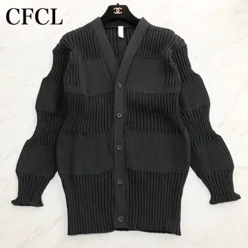 컨디션 최상 CFCL FLUTED CARDIGAN 블랙 3 가디건