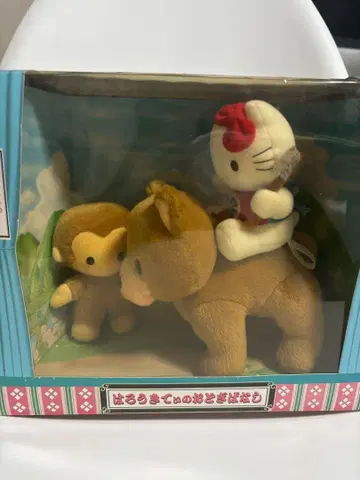 [ 레어 ] 헬로키티 봉제 인형 BOX 옛날이야기 긴타로 레트로 산리오