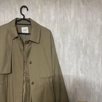 BEAMS 베이지 트렌치코트 롱 기장